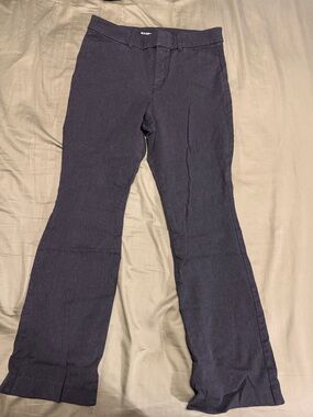 Old Navy Navy Pixie Flare High Rise Secret Smooth Pockets